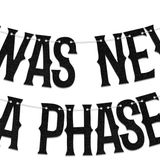 It Was Never A Phase Banner, Eski İngiliz Emo Parti Süslemeleri, Gençlik Dekoruma Ölüm, Cenaze 30. Doğum Günü Partisi Malzemeleri Siyah