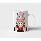 Itadori Anya Jujutsu Kaisen Anime Tasarım Kupa - Hediyelik Kupa - Baskılı Kupa - 001 - Beyaz - 300 ml