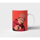 Itadori Yuji Jujutsu Kaisen Anime Tasarım Kupa - Hediyelik Kupa - Baskılı Kupa - 001 - Beyaz - 300 ml