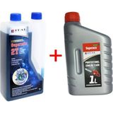 İtal Motorlu Testere Yağ Seti Maksi 1 Litre Süpermix 2 Zamanlı ve Zincir Yağı ile Mükemmel Yağlama