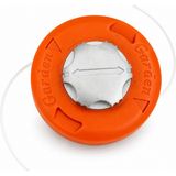 İtal Otomatik Misina Başlığı Kolay Sarım Kurmalı M10X1.25 Sol Diş Tırpan Başlığı - Turuncu - Gri