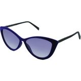 Italia Independent Italıa Independent 0033 57 017 Cat Eye Velvet Mavı Kadıfe Kedi Mavı Kadın Güneş Gözlüğü - Mavi