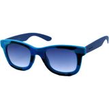 Italia Independent Italıa Independent 0090V 20 141 Blue Velvet Mavı Cok Renklı Kadife Wayfarer Mavı Unısex Güneş Gözlüğü - Çok Renkli