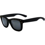 Italia Independent Italıa Independent 0090VR 50 009 B12 Velvet Siyah Kadife Altın Wayfarer Gri Unısex Güneş Gözlüğü - Siyah - Altın