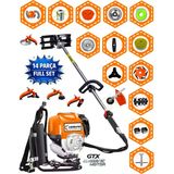 İtaly 680 Ergo Vtec 14 Parça Full Set Güçlü Yüksek Performans Sırt Tipi Benzinli Çalı Çim Biçme Tırpanı
