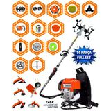 İtaly Lw-1800 Ltx 14 Parça Full Set Sırt Tipi Benzinli Çalı Çim Biçme Tırpanı Güçlü Yüksek Performans