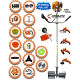 İtaly Turbo 561 Yüksek Performans 15 Parça Full Set Benzinli Yan Tipi Tırpan Ot Çim Çalı Biçme Makinası