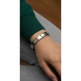 İtalyan Charm Unisex Yazılı Paslanmaz Çelik Bileklik Kararmaz Her Bileğe Uygun Takı Modeli