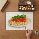 Italyan Makarnası Tasarımı 240 Parça Ahşap Puzzle Ahşap Kutuda MP00395