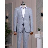 Italyan Stil Slim Fit Ceket Pantolon Takım Elbise Lacivert T14457 - 48