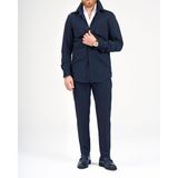Italyan Stil Slim Fit Cep Detaylı Gömlek Pantolon Takım Elbise Lacivert T11967 - 46