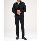 Italyan Stil Slim Fit Cep Detaylı Gömlek Pantolon Takım Elbise Siyah T11966 - 46