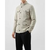 Italyan Stil Slim Fit Keten Karışımlı Erkek Spor Ceket Bej T13714 - 54