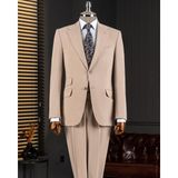 Italyan Stil Slim Fit Mono Yaka Ceket Pantolon Takım Elbise Vizon T14746 - 58