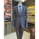 İtalyan stil slim fit mono yaka kaşe erkek ceket camel T10926 - 46