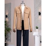 İtalyan stil slim fit spor erkek mont camel T13379 - 54