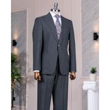 Italyan Stil Slim Fit Torba Cep Ceket Pantolon Takım Elbise Antrasit T14300 - 48
