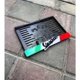 Italyan Vespa Motor Pleksi Plakalık