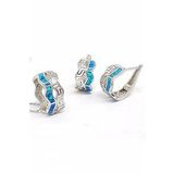 italyanTasarmı Opal Taşlı Kupe Kolye TakiSeti