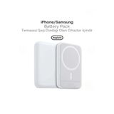 İtarz MagSafe Power Bank 5000mAh Manyetik Kablosuz Hizli Sarj 15W iPhone 17 16 15 14 13 12 Pro Max Samsung Uyumlu Tasinabilir Cep Batarya