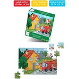 Itfaiyeci Çocuk Mini Puzzle 40 Parça Eğlenceli Tasarım 3-7 Yaş İçin Zeka Geliştirici