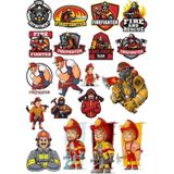 İtfaiyeci Sticker Set 3 20 Parça Telefon, Tablet, Defter, Laptop Sticker