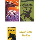 İthaki Yayınları Ikinci Vakıf: Vakıf Serisi + Dünyanın Merkezine Yolculuk + Siyah Inci Hediye - Hayır