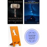 İthaki Yayınları Iskandinav Mitolojisi - Neil Gaiman + Kuzey Işıklarının Şarkısı + Telefon Tutucu