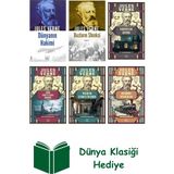 İthaki Yayınları Jules Verne 6 Kitap Seti + Dünya Klasiği Hediye