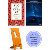 İthaki Yayınları Suç ve Ceza - Fyodor Mihayloviç Dostoyevski + Kuzey Işıklarının Şarkısı + Telefon Tutucu