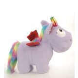 İthal 1. Kalite Peluş Kanatlı Unicorn (50cm) ve Soft TOP Lila