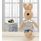 İthal 1. Kalite Peluş Sevimli Tavşan Arkadaşım 45 cm Lacivert