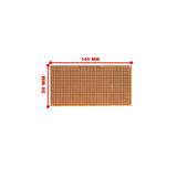 İthal 50x100mm Delikli Bakır Plaket Tek Taraflı Devre Kartı 5x10 Cm