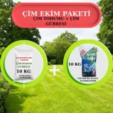İthal 7 Karışımlı Çim Tohumu - 10 Kg + Ekim Öncesi Çim Gübresi -