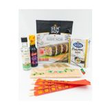 ithal bakkal Sushi Seti Başlangıç, Sushi Yosun, Pirinç Sirkesi, Soya Sosu, Sushi Pirinci, Bamboo Mat, Chopstick