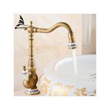 İthal Faucet Mutfak Banyo Lavabo Bataryası Antik Seramik Detaylı 7 Yıl Garantili İTHAL