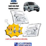 İTHAL Ford Connect Ön Far Sağ-Sol Takım 2001--(AMPUL Hediyeli)