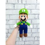 İthal Kadifemsi Kumaş Süper Mario Luigi Peluş Oyuncak 27 Cm Uyku Oyun Arkadaşı Orta Boy Yeşil