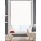Ithal Kalın Kumaş Ekru Zebra Stor Güneşlik Perde (Alüminmyumkasa)Etek Dilimsiz - Kırık Beyaz - 30 x 25