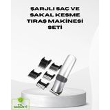 İthalat® Kablosuz Profesyonel Tıraş Makinesi – Şarjlı, 60 Dakika Kullanım Süreli, Çelik Bıçaklı, Ses