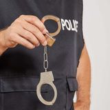 İthalat® Metal Malzemeden İmal Anahtarlı Oyuncak Polis Kelepçesi