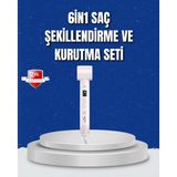 İthalat® Negatif İyon Teknolojili 6-In-1 Profesyonel Saç Şekillendirici