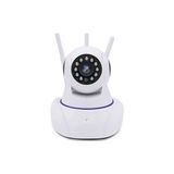 İthalcim Hd 360 Derece Wifi Ip Kamera Gece Görüş 3 Antenli Güvenlik ve Bebek Izleme Kamerası