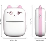 iThink Mini Termal Yazıcı Kablosuz Taşınabilir Pembe Beyaz Type-C M-10