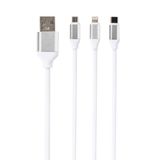 Ithink Silver 3in 1 Çoklu Şarj Kablosu Beyaz