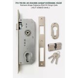 İto Kilit 755/Rk40 Rulmanlı Silindirli Ahşap Ve Demir Kapı Gömme Kilidi (40 Mm - Barelli)
