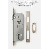 İto Kilit 755/Rk40 Rulmanlı Silindirli Ahşap Ve Demir Kapı Gömme Kilidi (40 Mm)