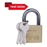 İto Kilit Döküm Pirinç Asma Kilit No:50 - Dayanıklı Güvenlik Kilidi (50 Mm) - Sarı