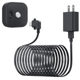 Itramax Blink Outdoor 4 (4. Nesil) 3M (1Pack), USB C Kamera Şarj Kablosu ve 90 Derece Dik Açılı Tip C Kablosuyla Uyumlu Güç Kablosu ve Adaptör, Su Geçirmez Güç Kablosu Kaynağı