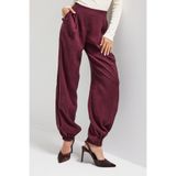 it's basic Kadın Bordo Baggy Jogger Bol Kesim Pantolon, XS